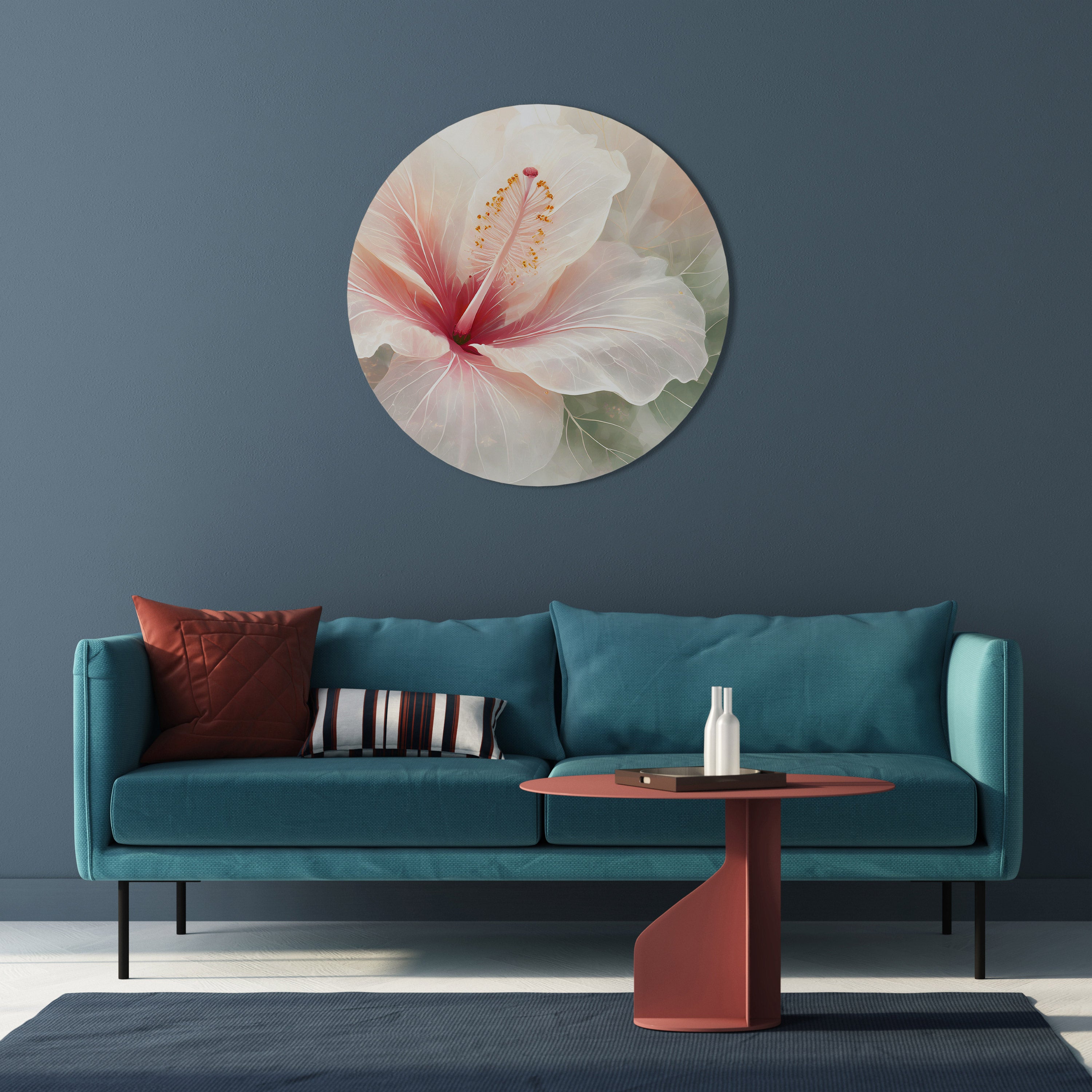 Arte de pared redondo GOSSAMER FLORAL DREAM