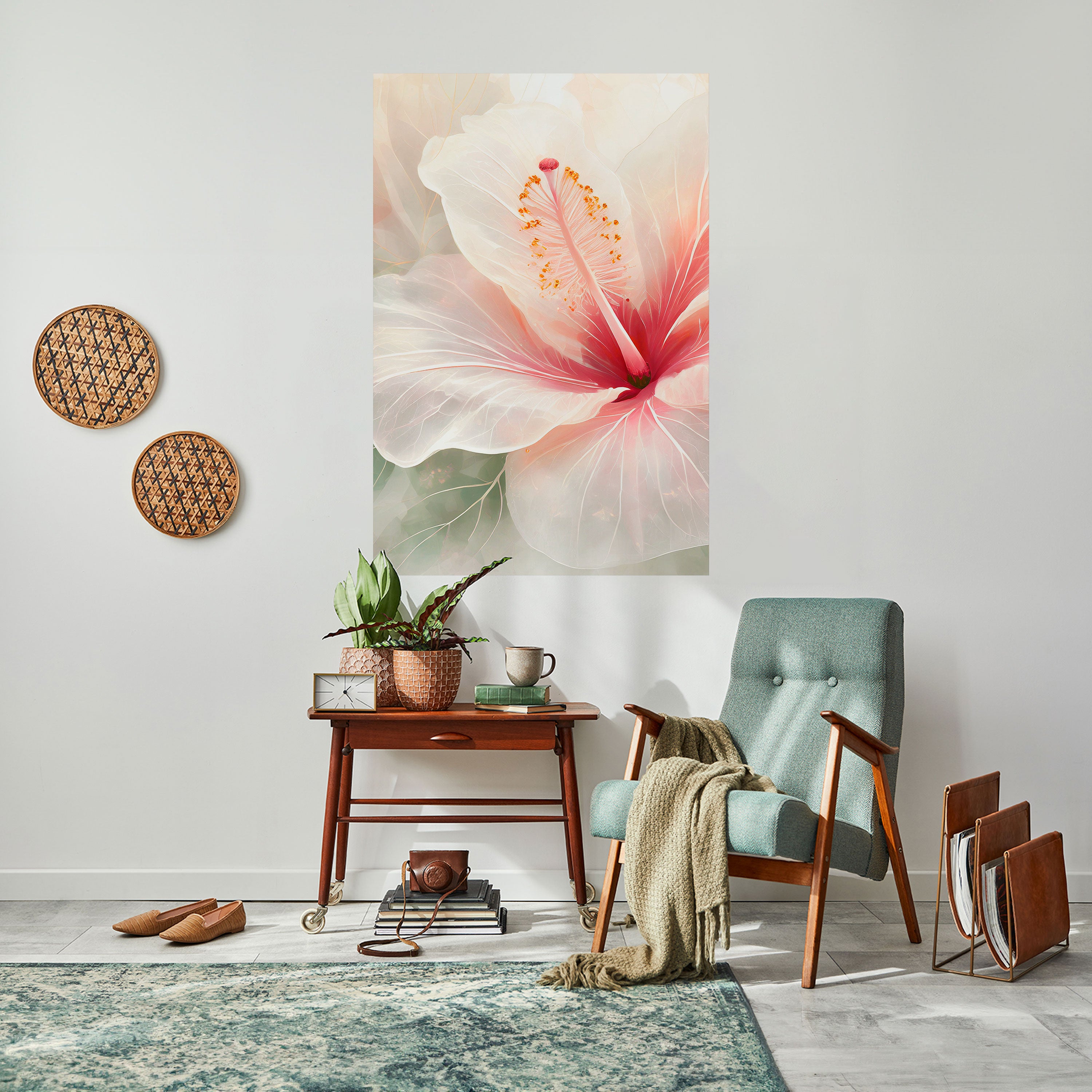 GOSSAMER FLORAL DREAM Peel and Stick Vertical Poster