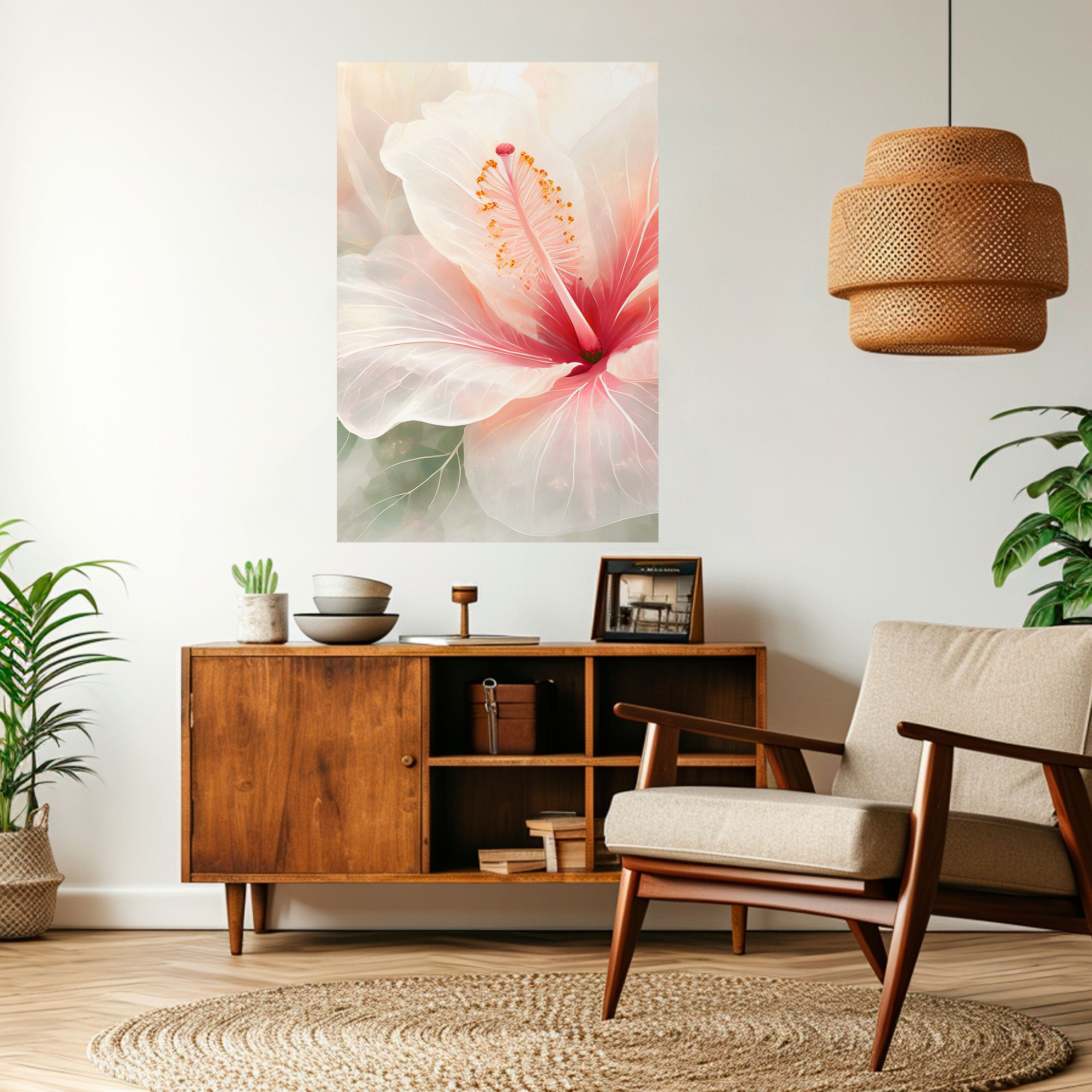 GOSSAMER FLORAL DREAM Peel and Stick Vertical Poster