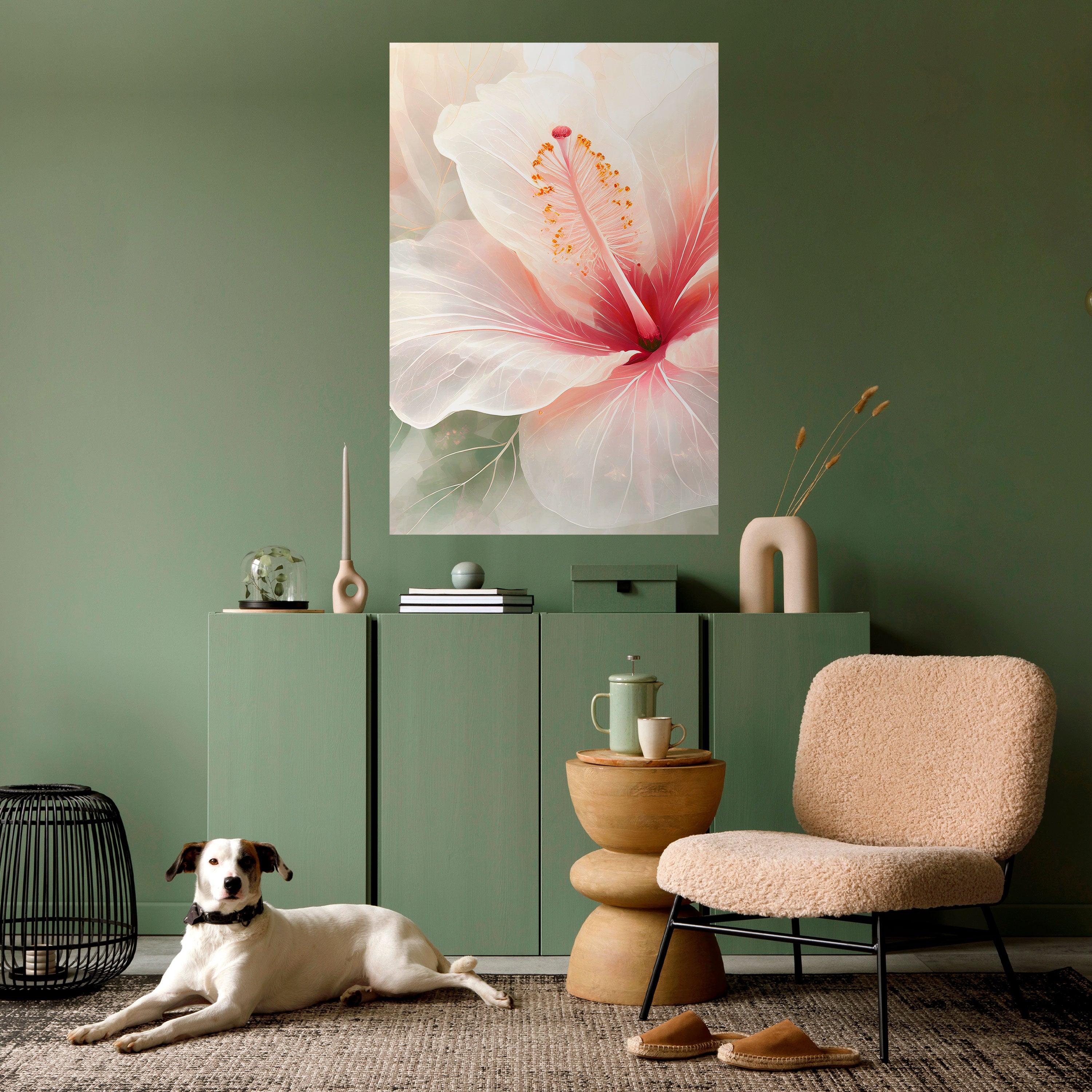 GOSSAMER FLORAL DREAM Peel and Stick Vertical Poster
