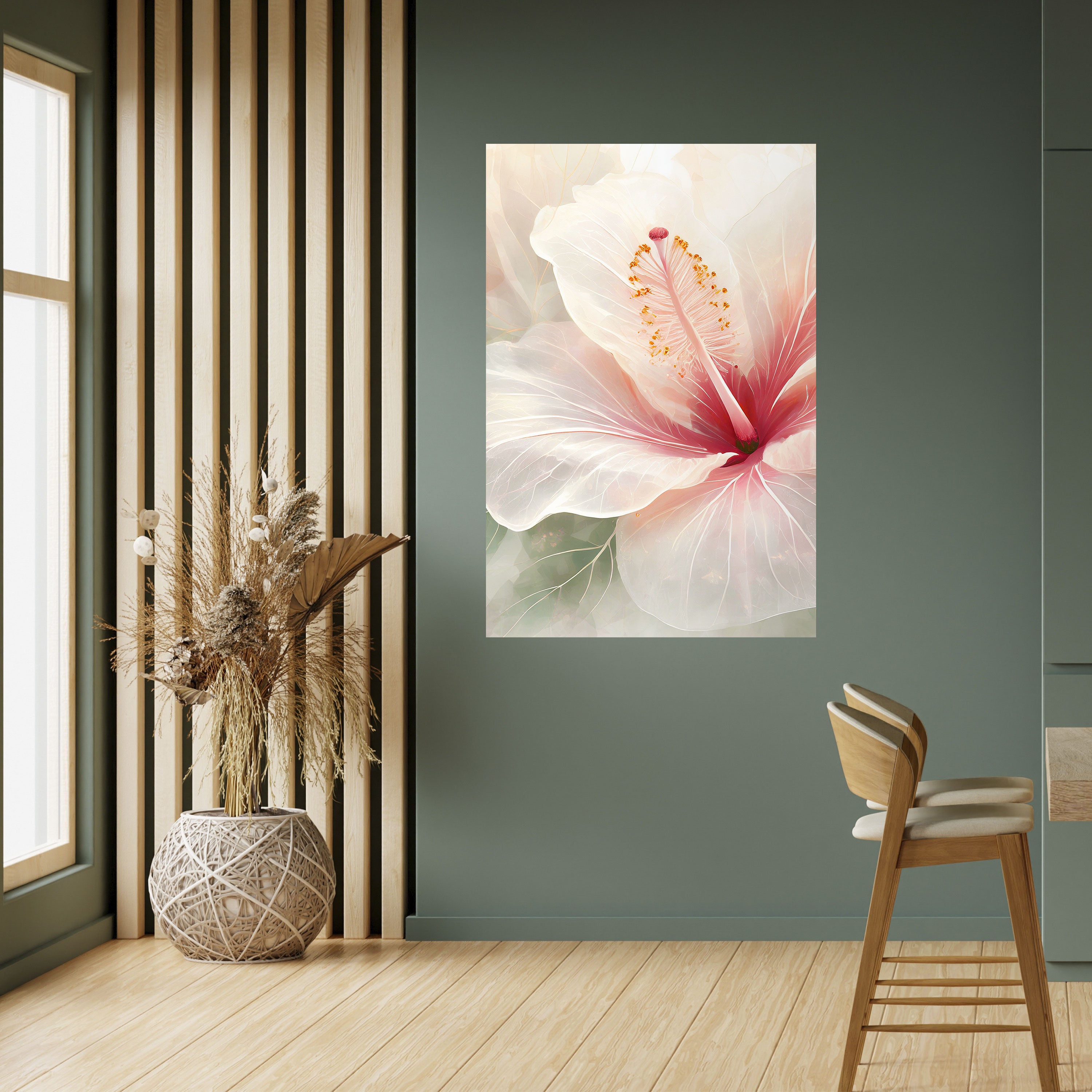 GOSSAMER FLORAL DREAM Peel and Stick Vertical Poster