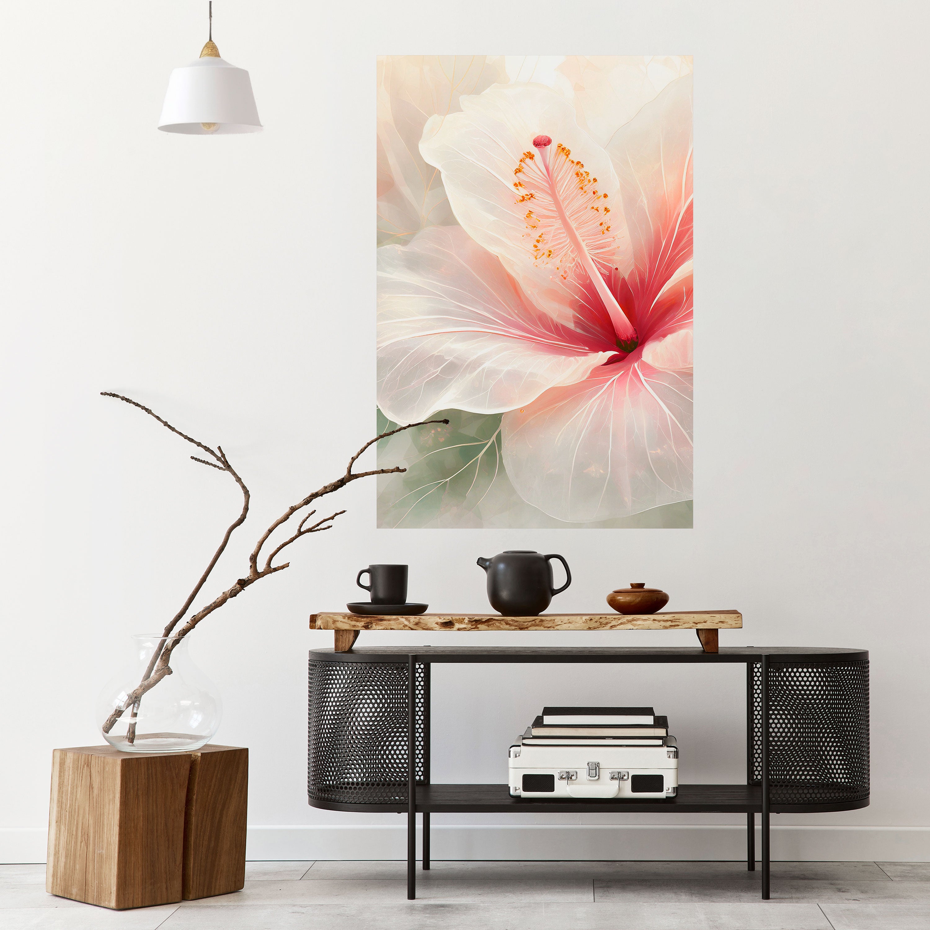 GOSSAMER FLORAL DREAM Peel and Stick Vertical Poster