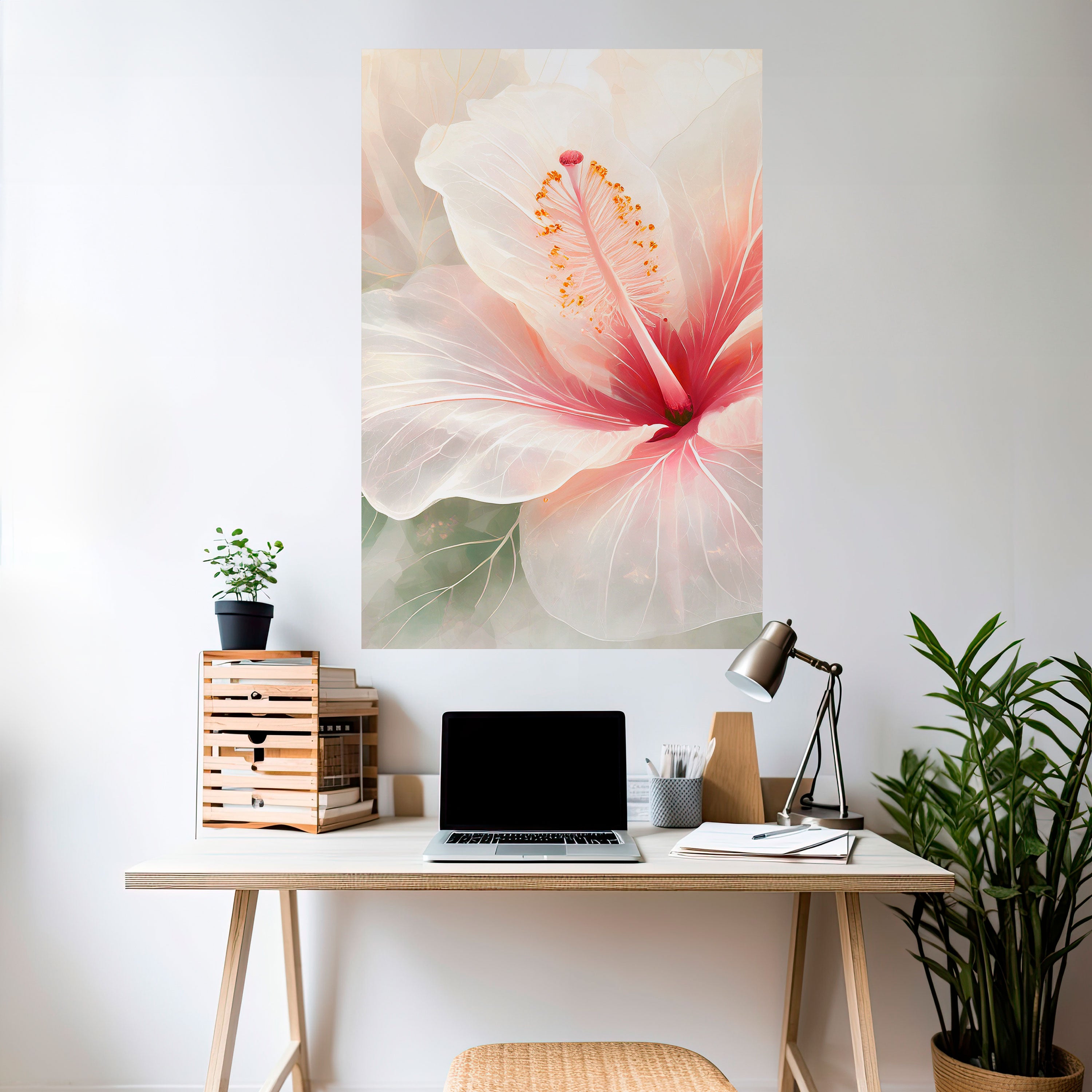 GOSSAMER FLORAL DREAM Peel and Stick Vertical Poster