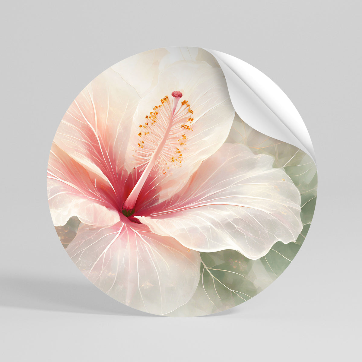 GOSSAMER FLORAL DREAM Vinilo adhesivo redondo