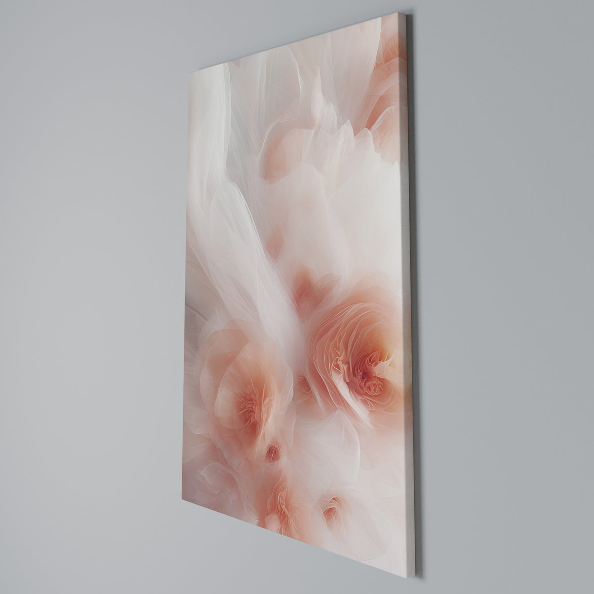 TENDER BLOSSOM VEIL Cuadro en lienzo vertical