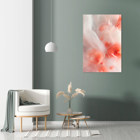 TENDER BLOSSOM VEIL Vertical Canvas Print