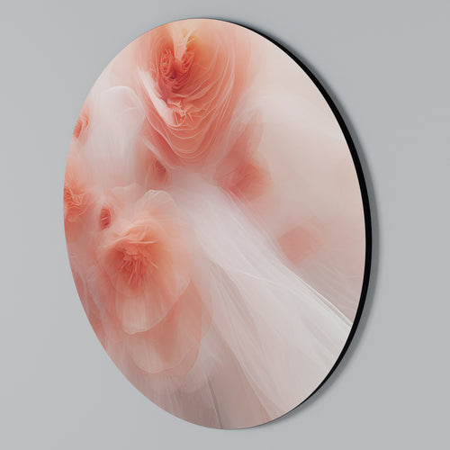TENDER BLOSSOM VEIL Round Wall Art