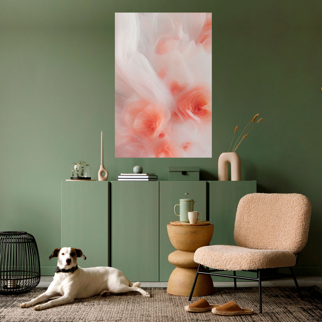 TENDER BLOSSOM VEIL Peel and Stick Vertical Poster