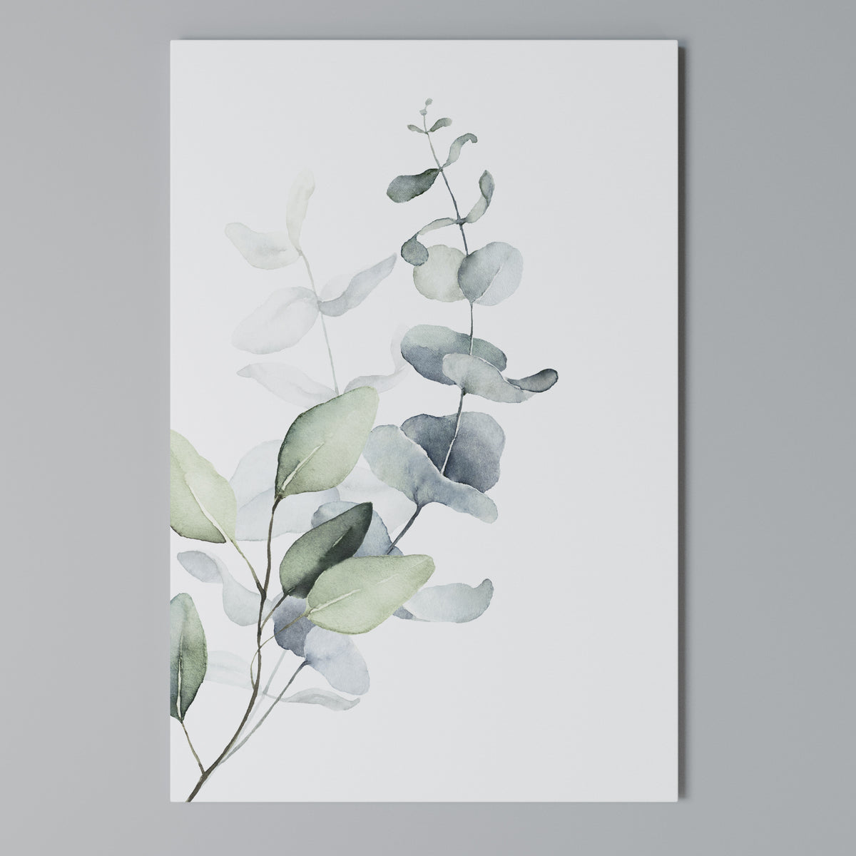 AQUA LEAF SYMPHONY Cuadro en lienzo vertical