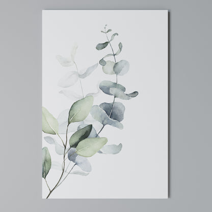 AQUA LEAF SYMPHONY Cuadro en lienzo vertical