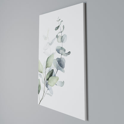 AQUA LEAF SYMPHONY Cuadro en lienzo vertical