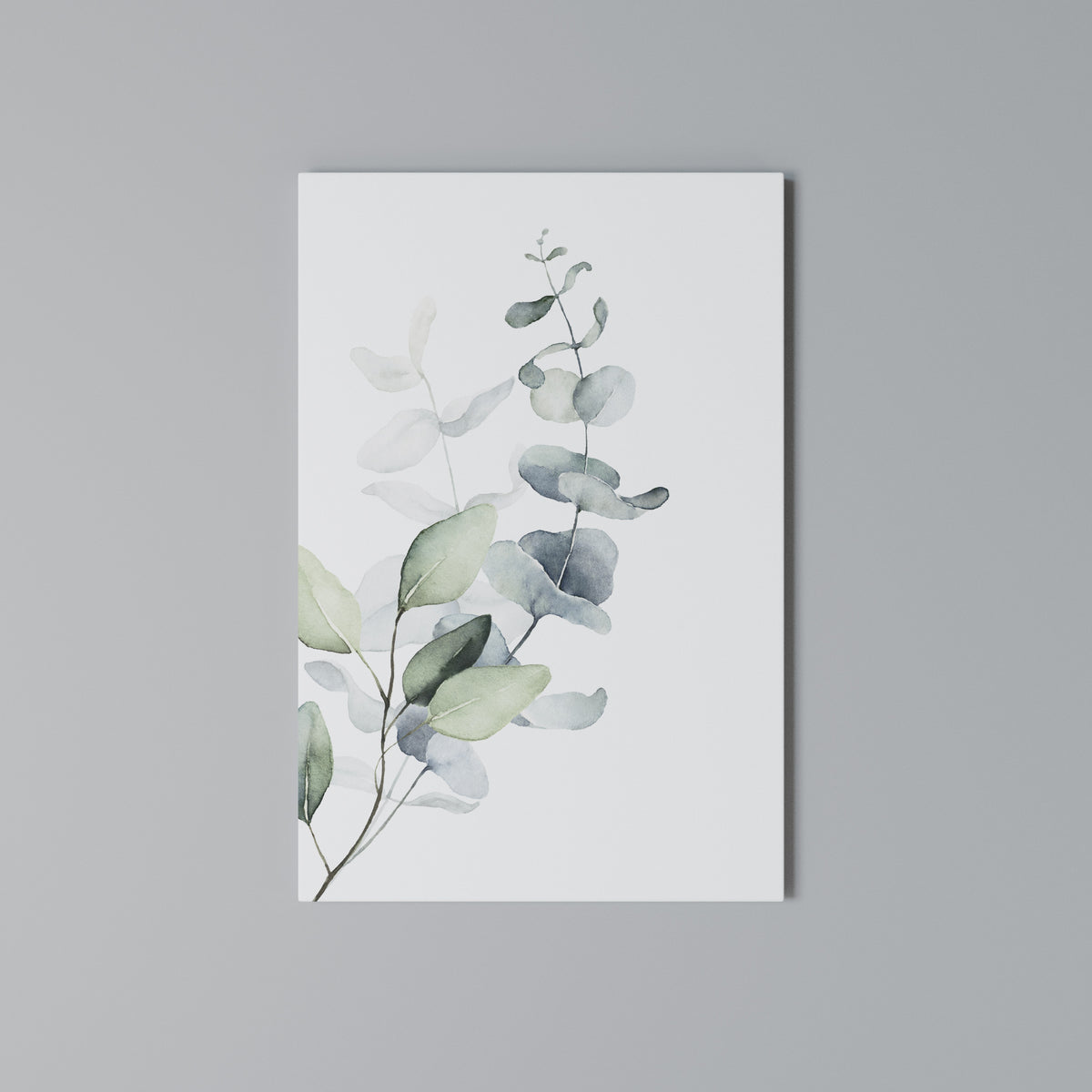 AQUA LEAF SYMPHONY Cuadro en lienzo vertical
