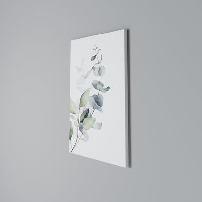 AQUA LEAF SYMPHONY Cuadro en lienzo vertical