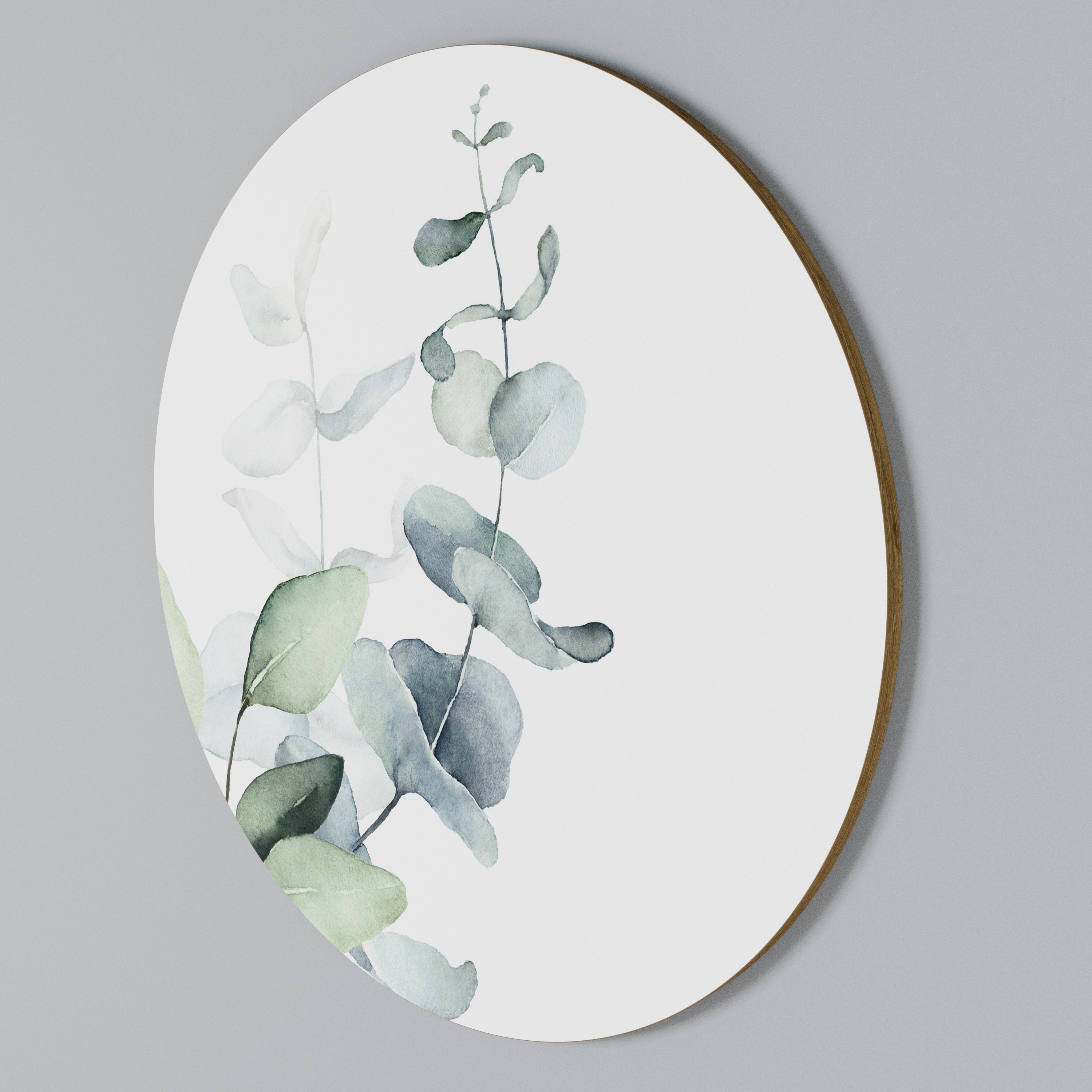 AQUA LEAF SYMPHONY Arte de pared redondo
