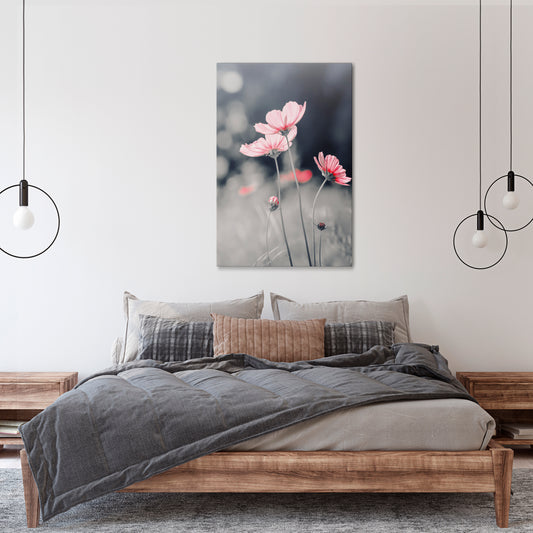 SUBTLE PETAL DANCE Vertical Canvas Print