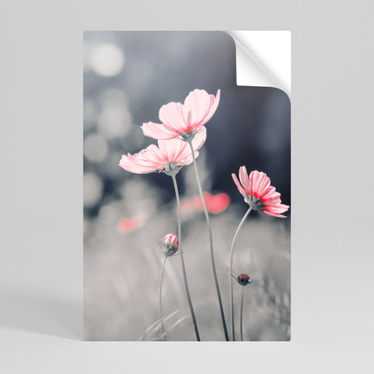 SUBTLE PETAL DANCE Póster adhesivo vertical