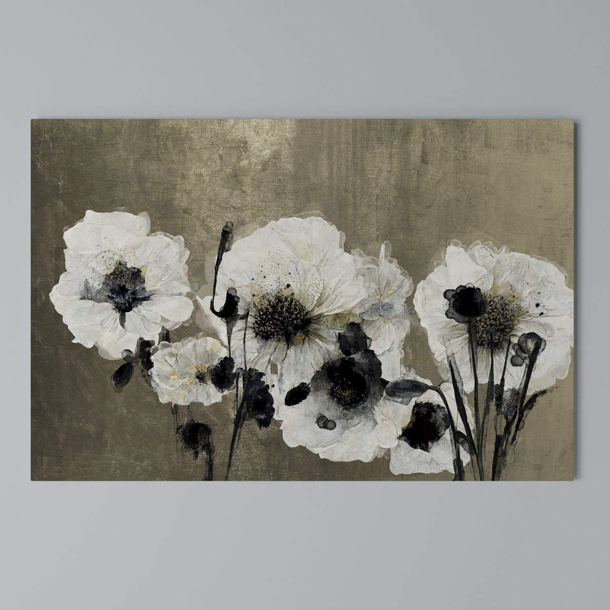 HARMONY IN WHITE Cuadro en lienzo horizontal