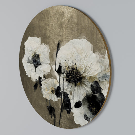 HARMONY IN WHITE Arte de pared redondo