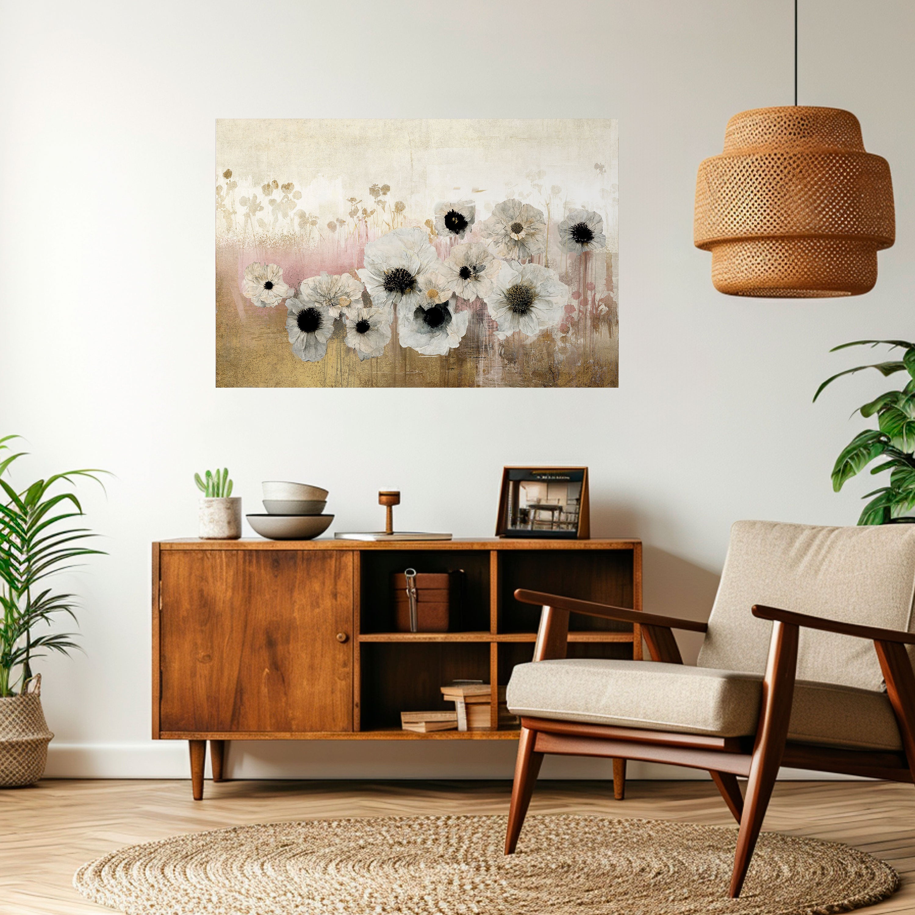 GENTLE VINTAGE HARMONY Peel and Stick Horizontal Poster