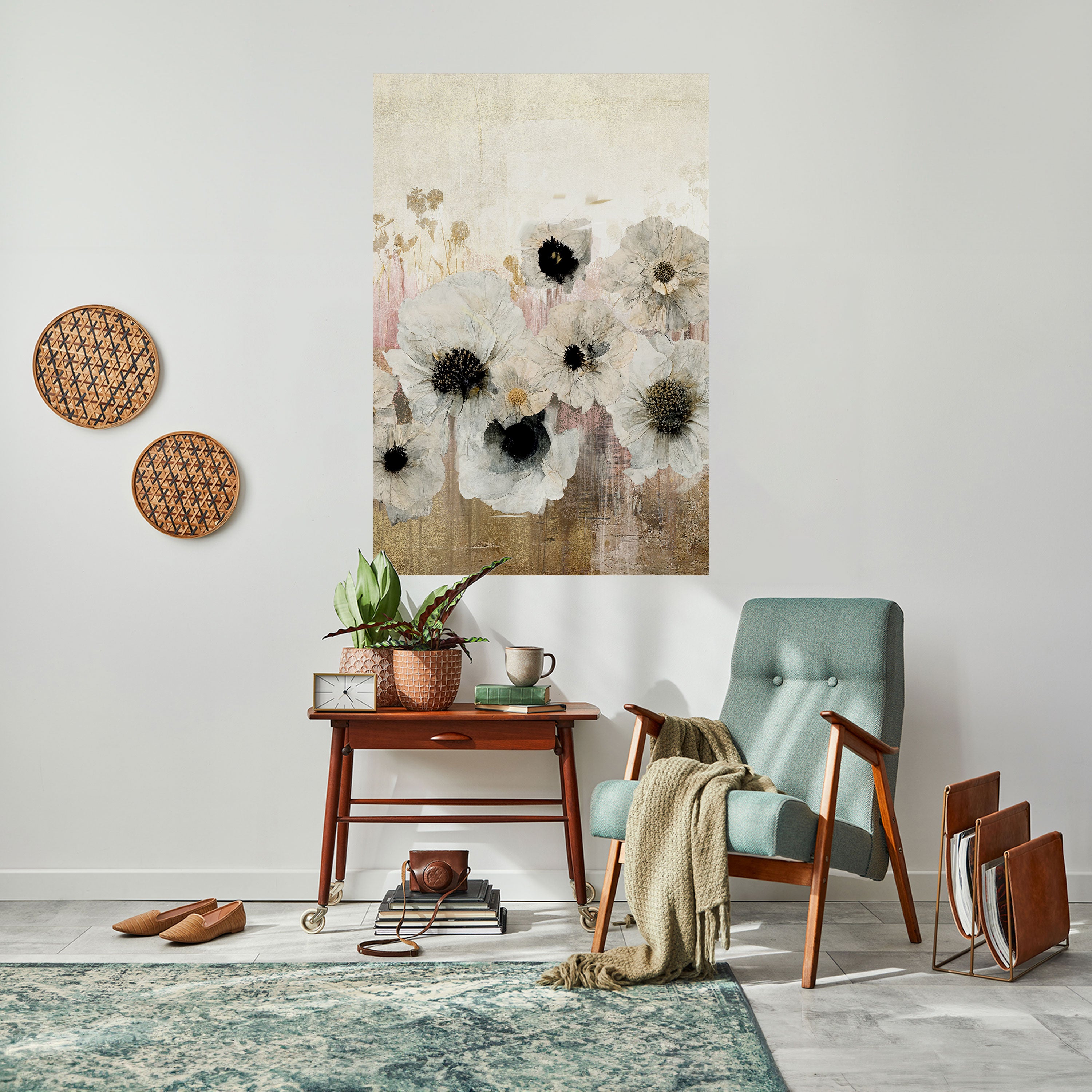 GENTLE VINTAGE HARMONY Peel and Stick Vertical Poster