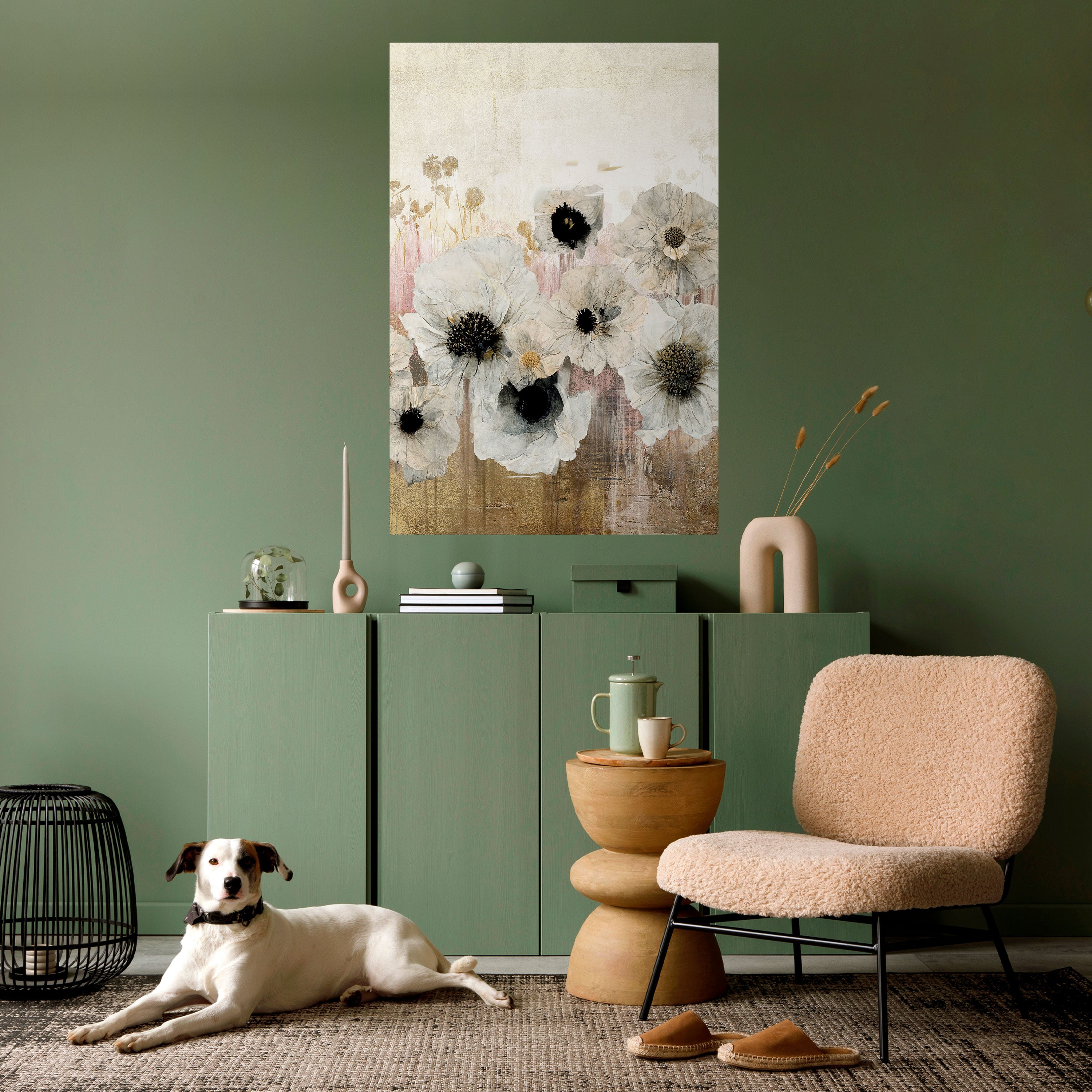 GENTLE VINTAGE HARMONY Peel and Stick Vertical Poster