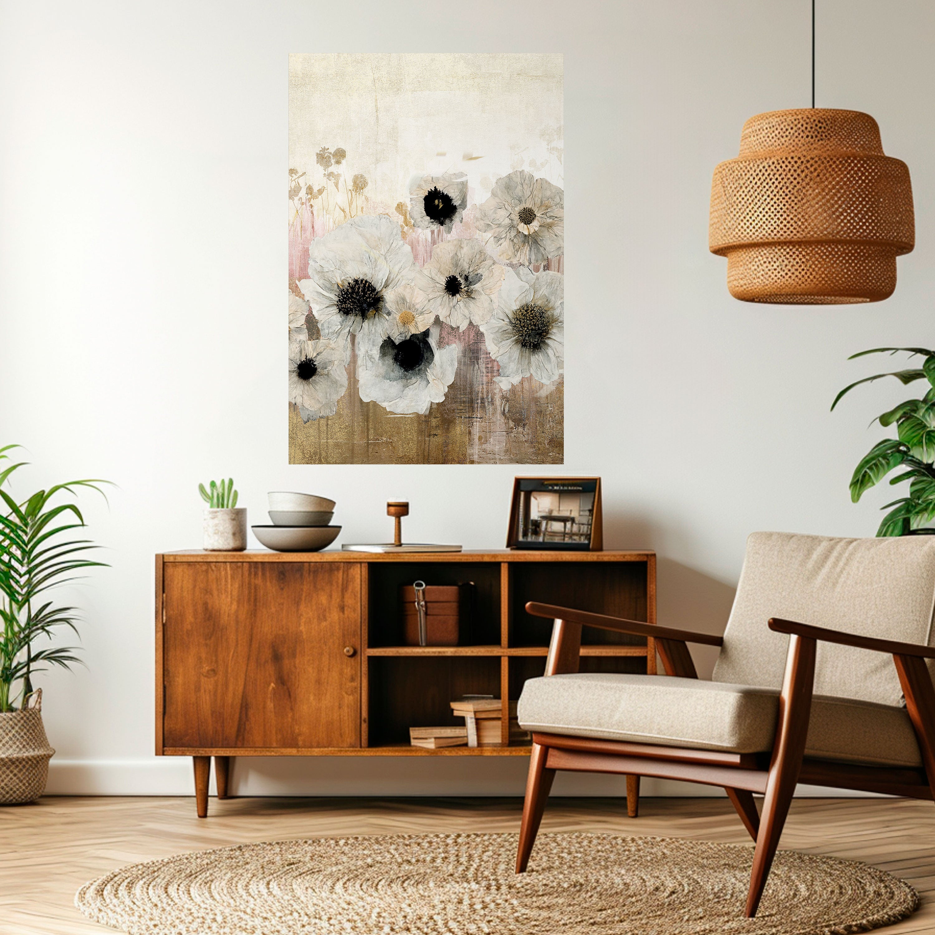 GENTLE VINTAGE HARMONY Peel and Stick Vertical Poster