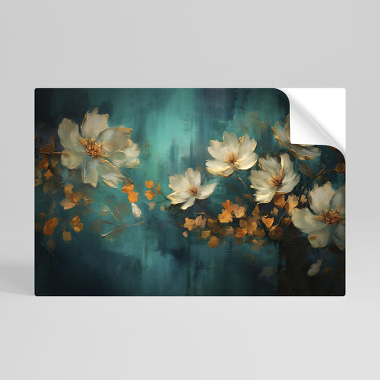 TRANQUIL GARDEN MUSE Póster adhesivo horizontal