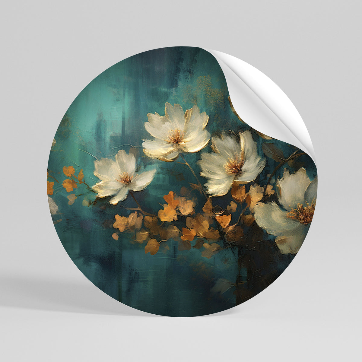 TRANQUIL GARDEN MUSE Vinilo adhesivo redondo