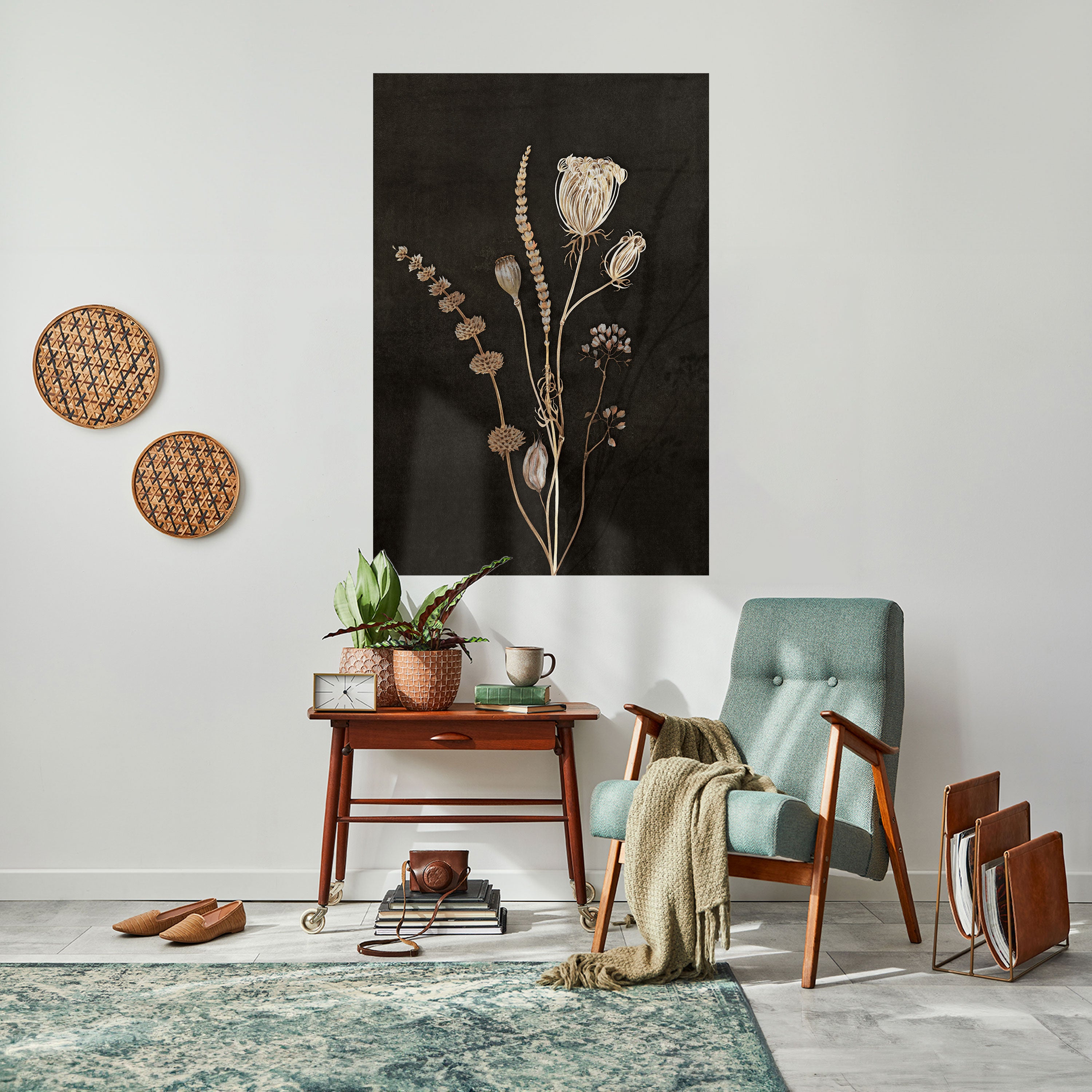 MEADOW ART. Peel and Stick Vertical Poster