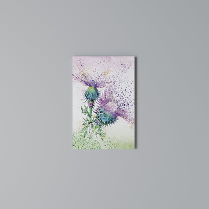COLORFUL THISTLE DANCE Cuadro en lienzo vertical