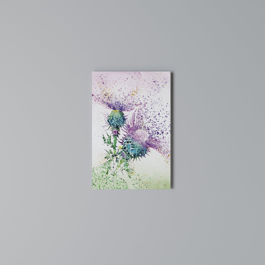 COLORFUL THISTLE DANCE Cuadro en lienzo vertical