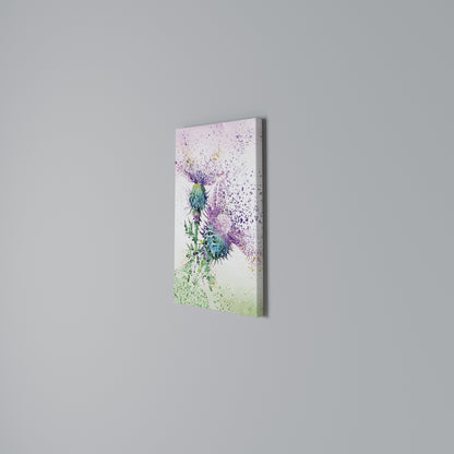 COLORFUL THISTLE DANCE Cuadro en lienzo vertical
