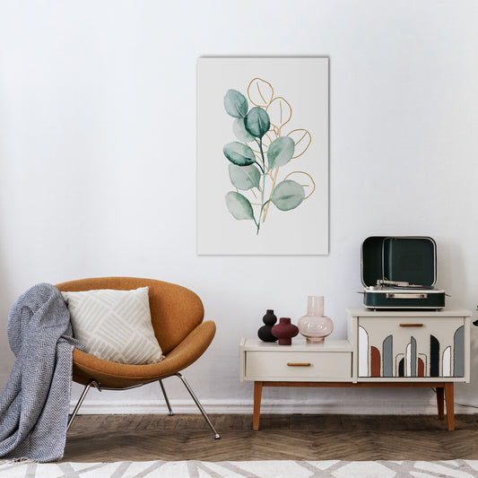 SILHOUETTES IN SOFT WATERS Vertical Canvas Print
