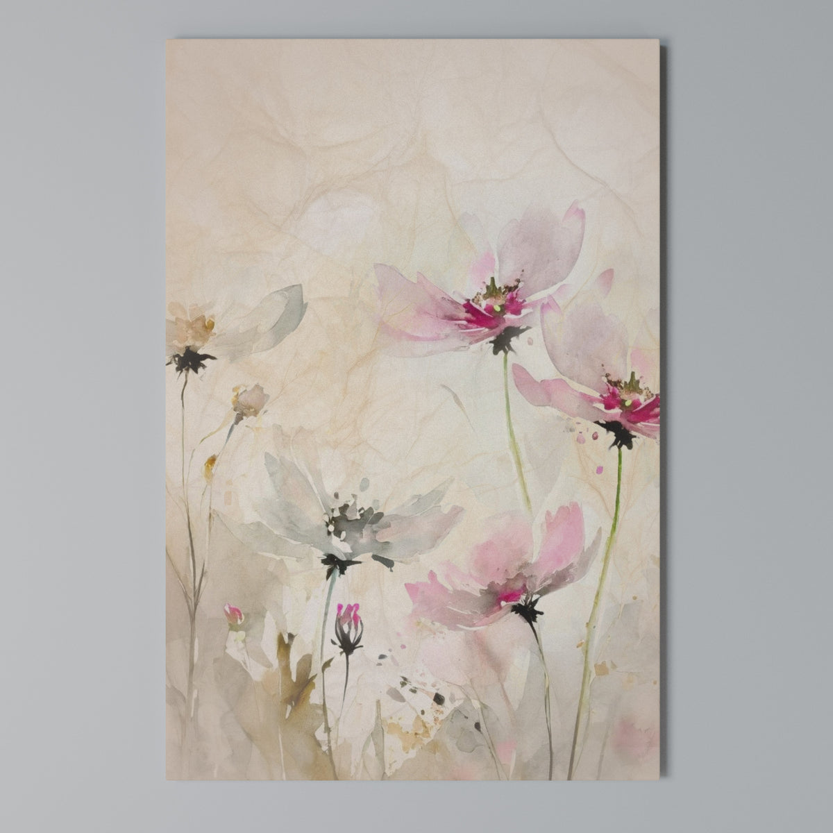 PAINTED LIGHTNESS Cuadro en lienzo vertical