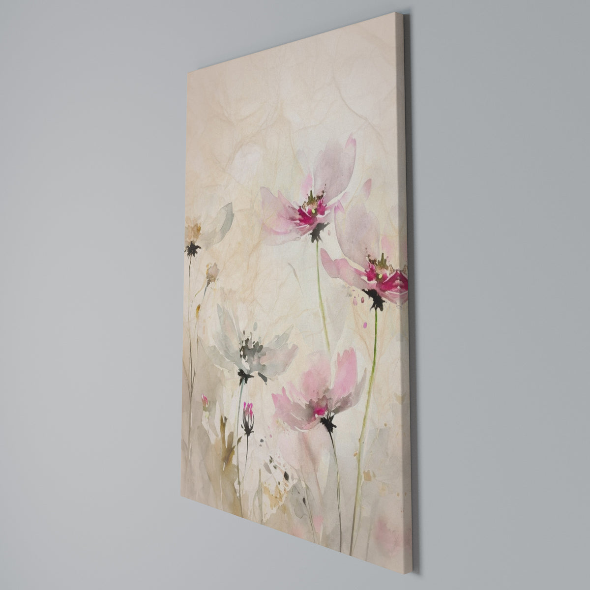 PAINTED LIGHTNESS Cuadro en lienzo vertical