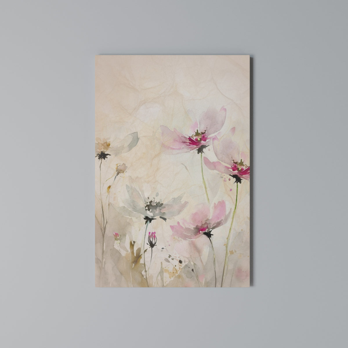PAINTED LIGHTNESS Cuadro en lienzo vertical