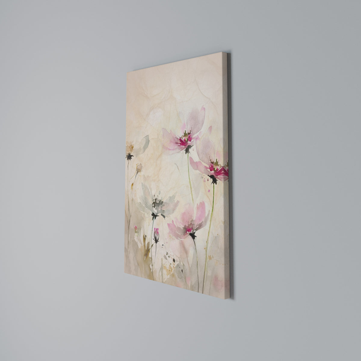 PAINTED LIGHTNESS Cuadro en lienzo vertical