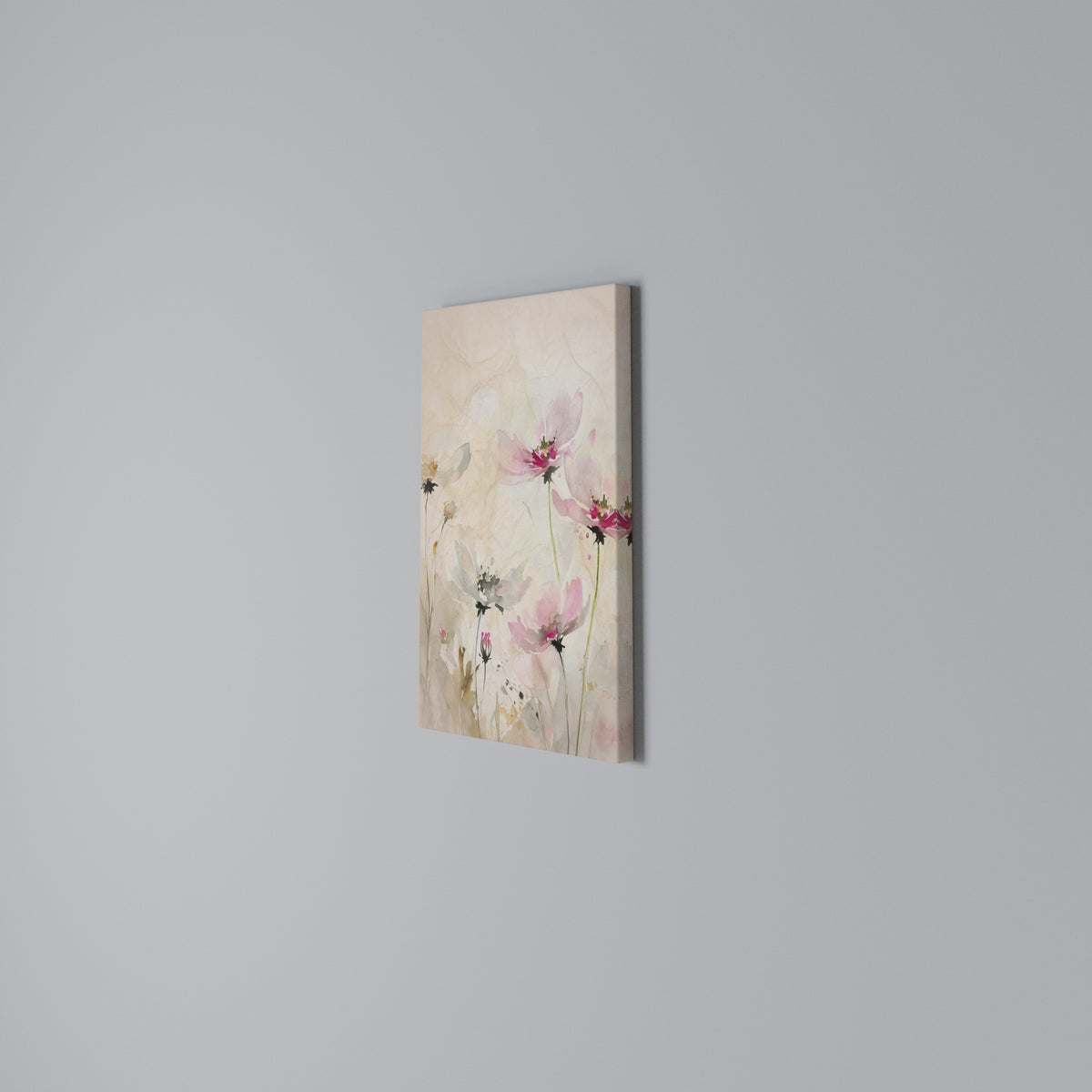 PAINTED LIGHTNESS Cuadro en lienzo vertical