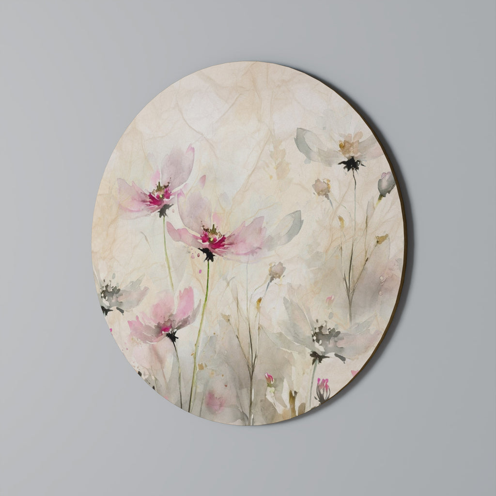 PAINTED LIGHTNESS Round Wall Art