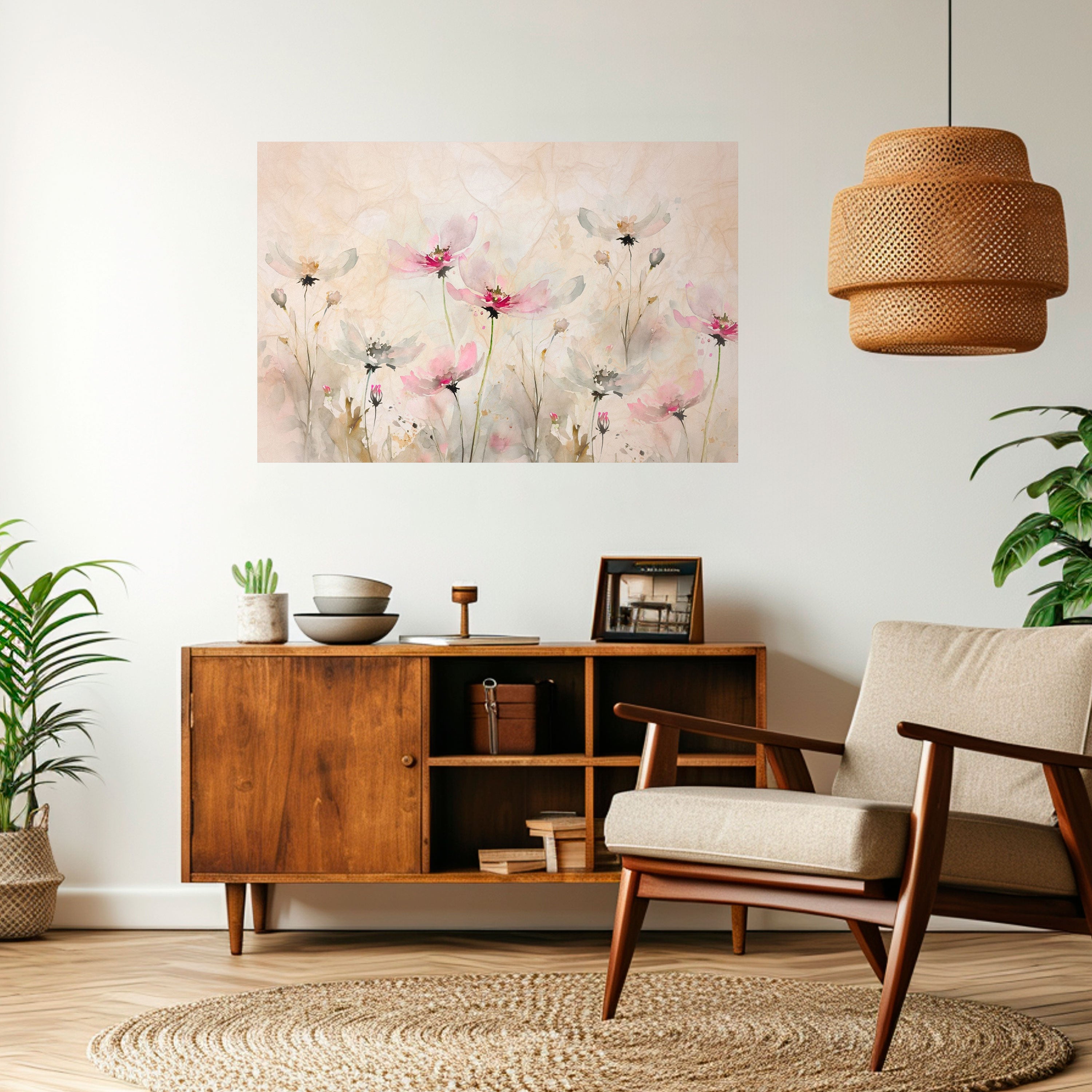 PAINTED LIGHTNESS Peel and Stick Horizontal Poster