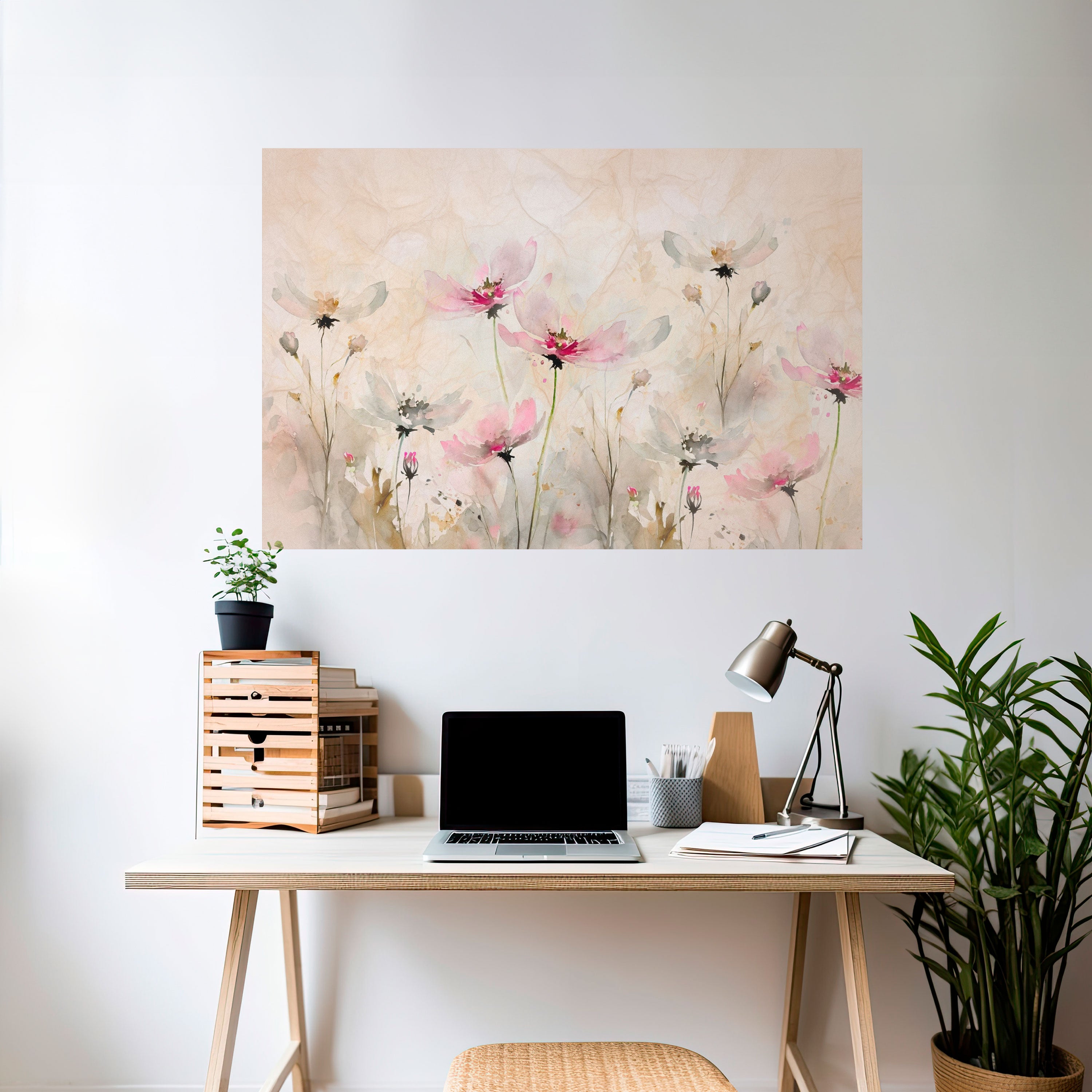 PAINTED LIGHTNESS Peel and Stick Horizontal Poster