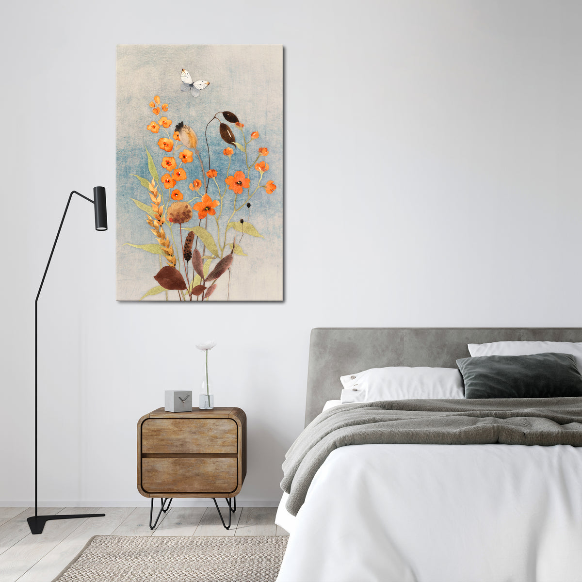 WHISPERS OF WILDFLOWERS Cuadro en lienzo vertical