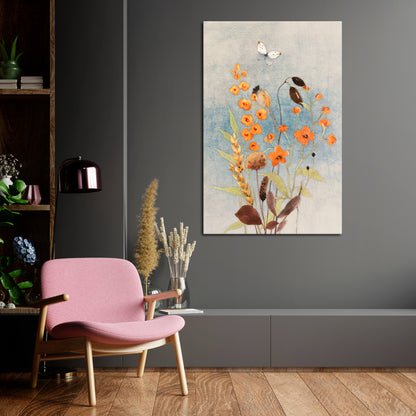 WHISPERS OF WILDFLOWERS Cuadro en lienzo vertical