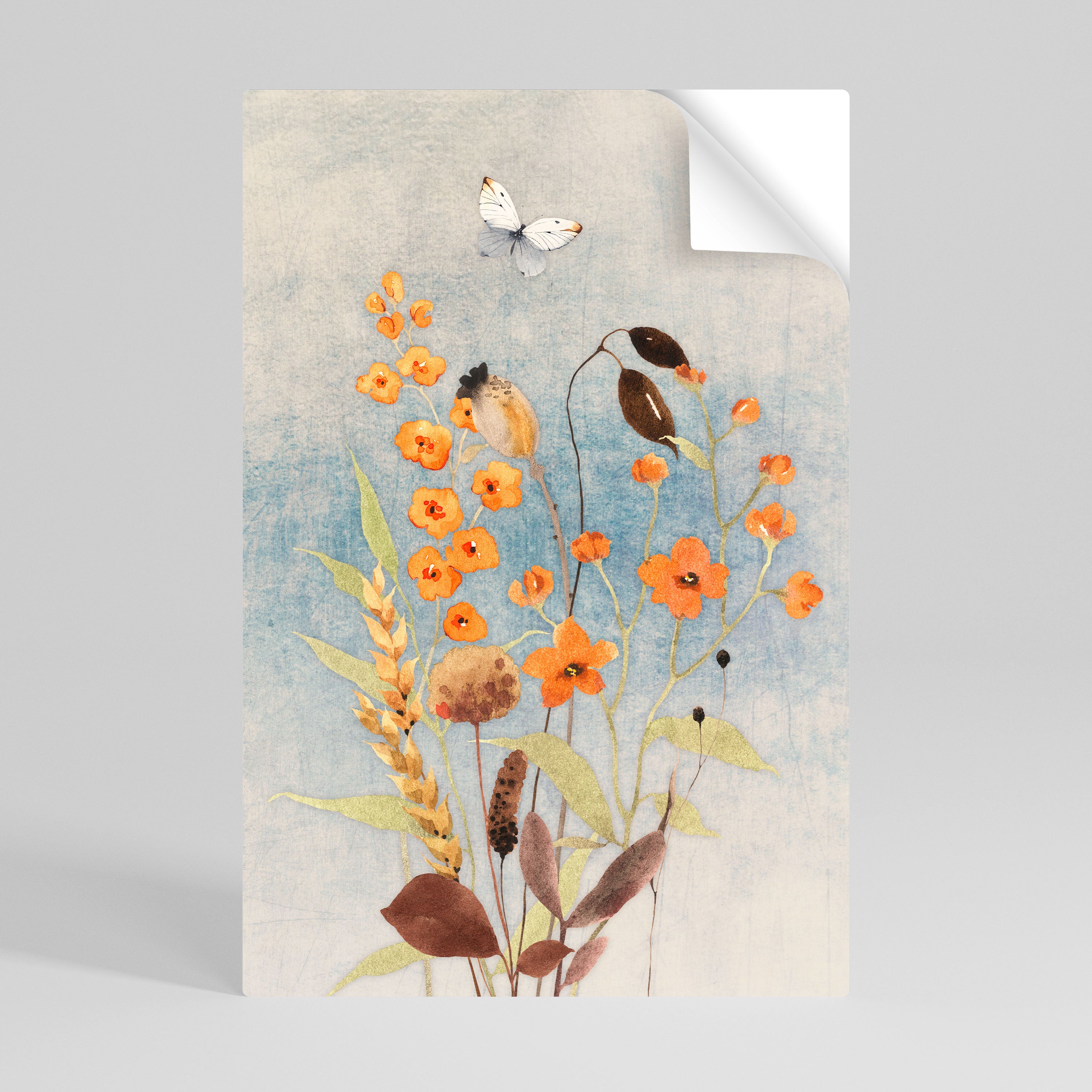 Susurros de flores silvestres Póster vertical autoadhesivo