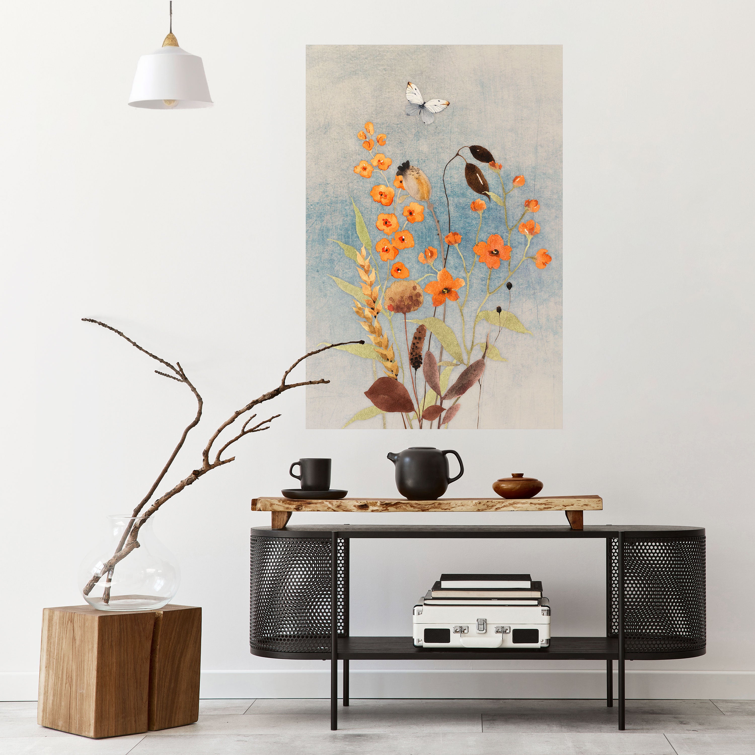 Susurros de flores silvestres Póster vertical autoadhesivo