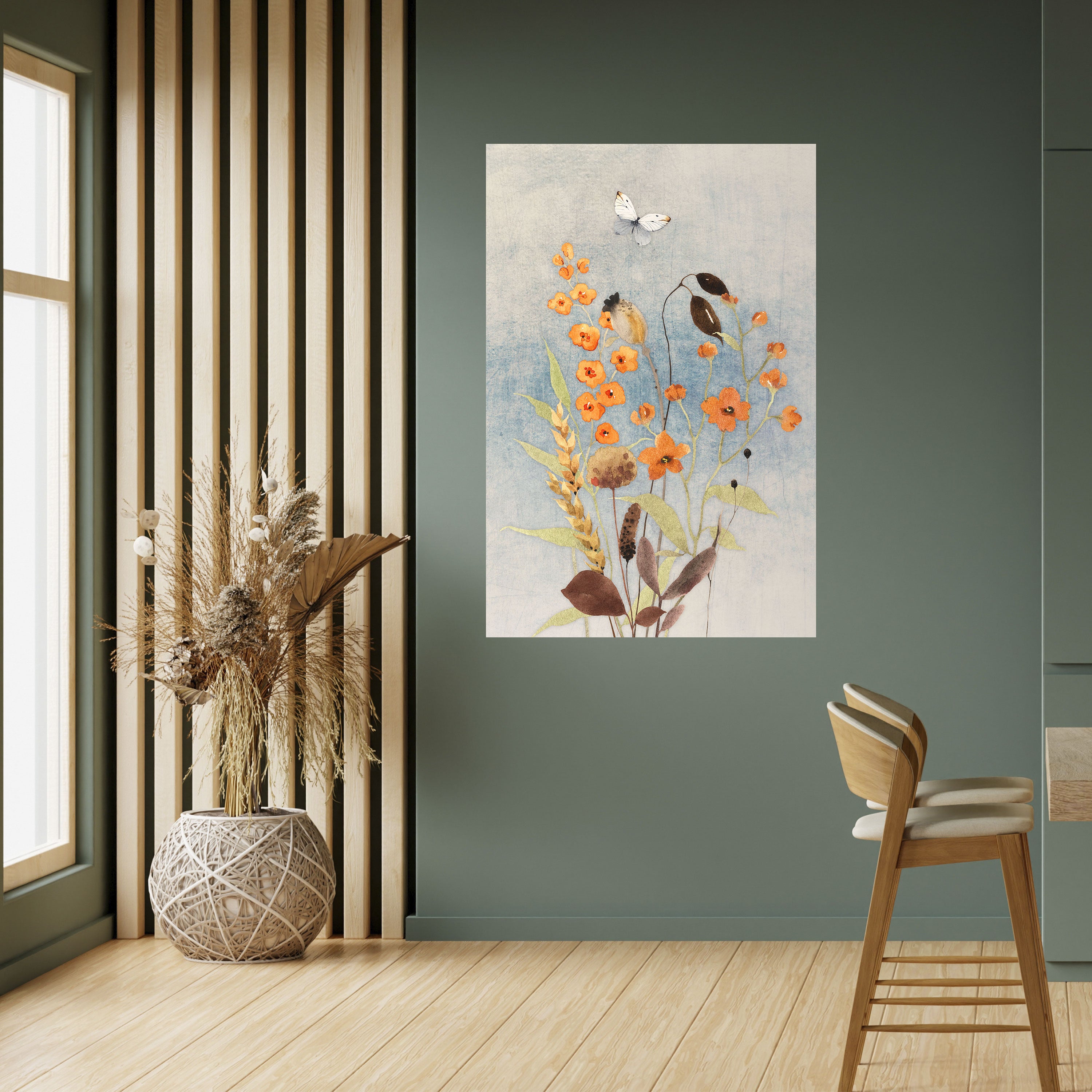 Susurros de flores silvestres Póster vertical autoadhesivo