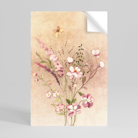 FLOWERED REVERIE Póster adhesivo vertical
