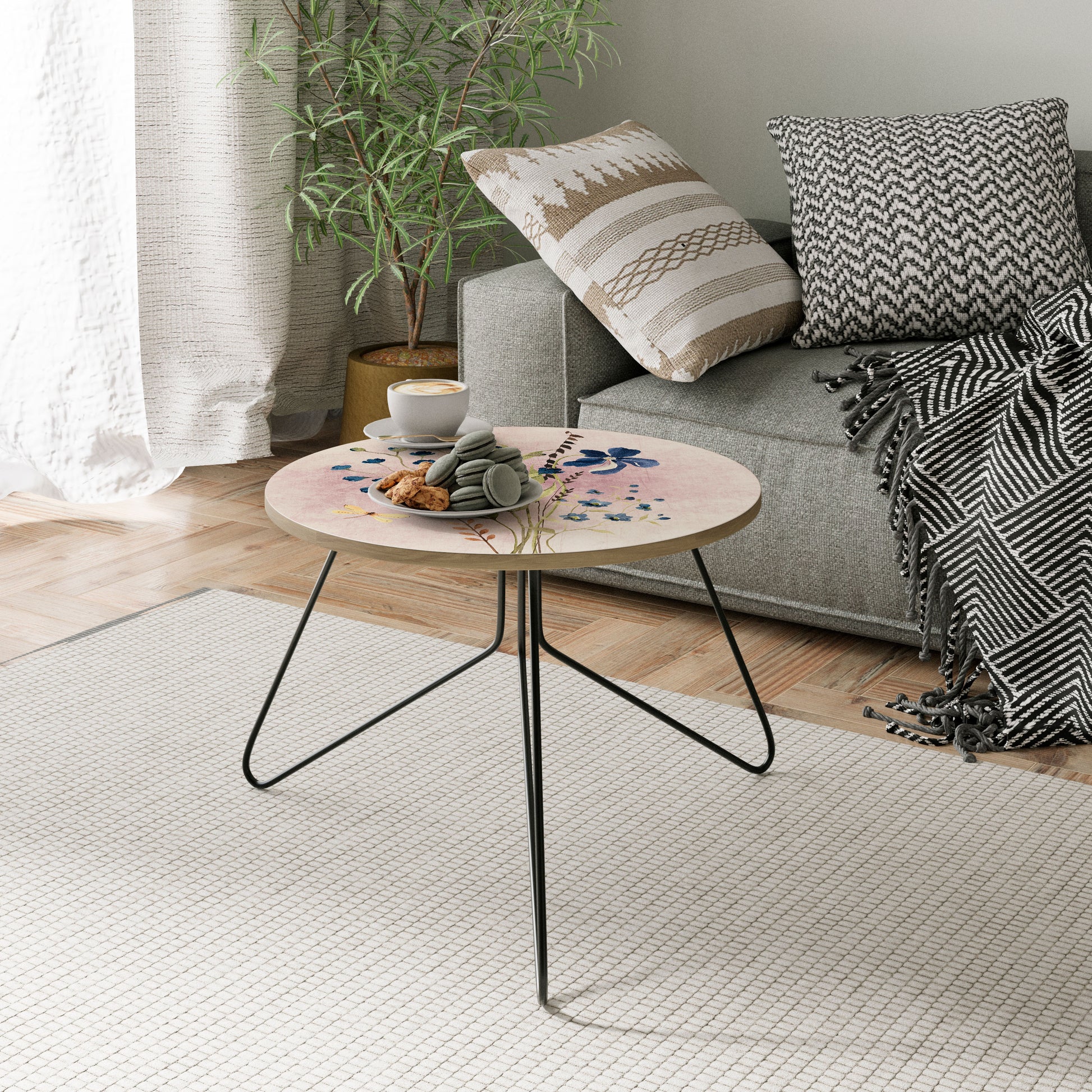 Mesa de centro Cornflower Revenie 60