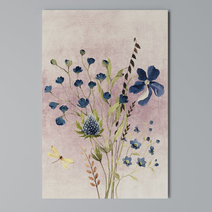 CORNFLOWER REVERIE Cuadro en lienzo vertical