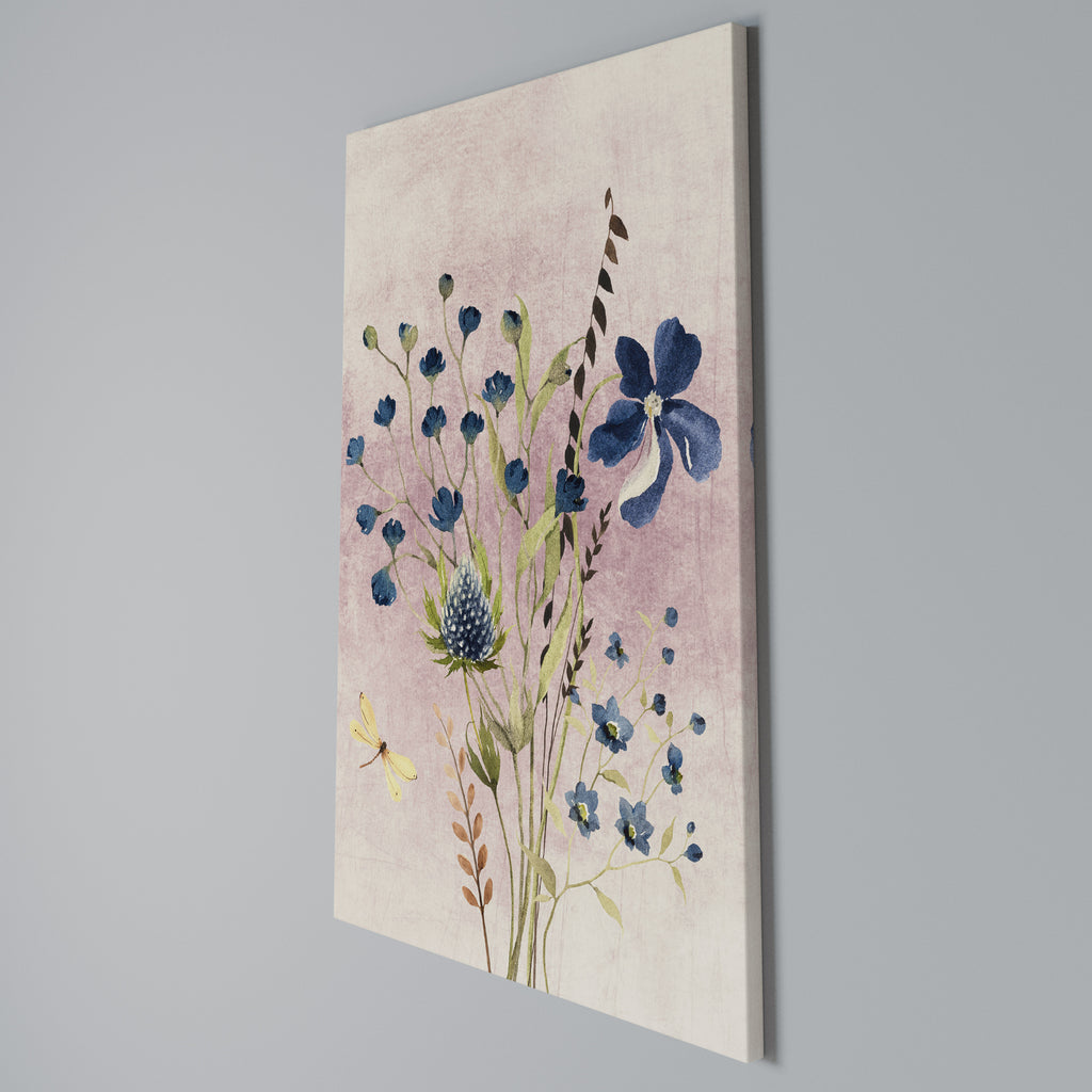 CORNFLOWER REVERIE Cuadro en lienzo vertical
